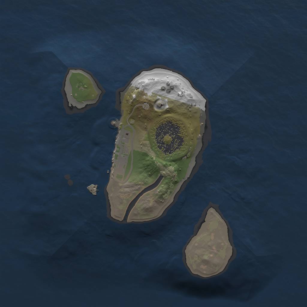 Rust Map: Procedural Map, Size: 1500, Seed: 936659, 3 Monuments