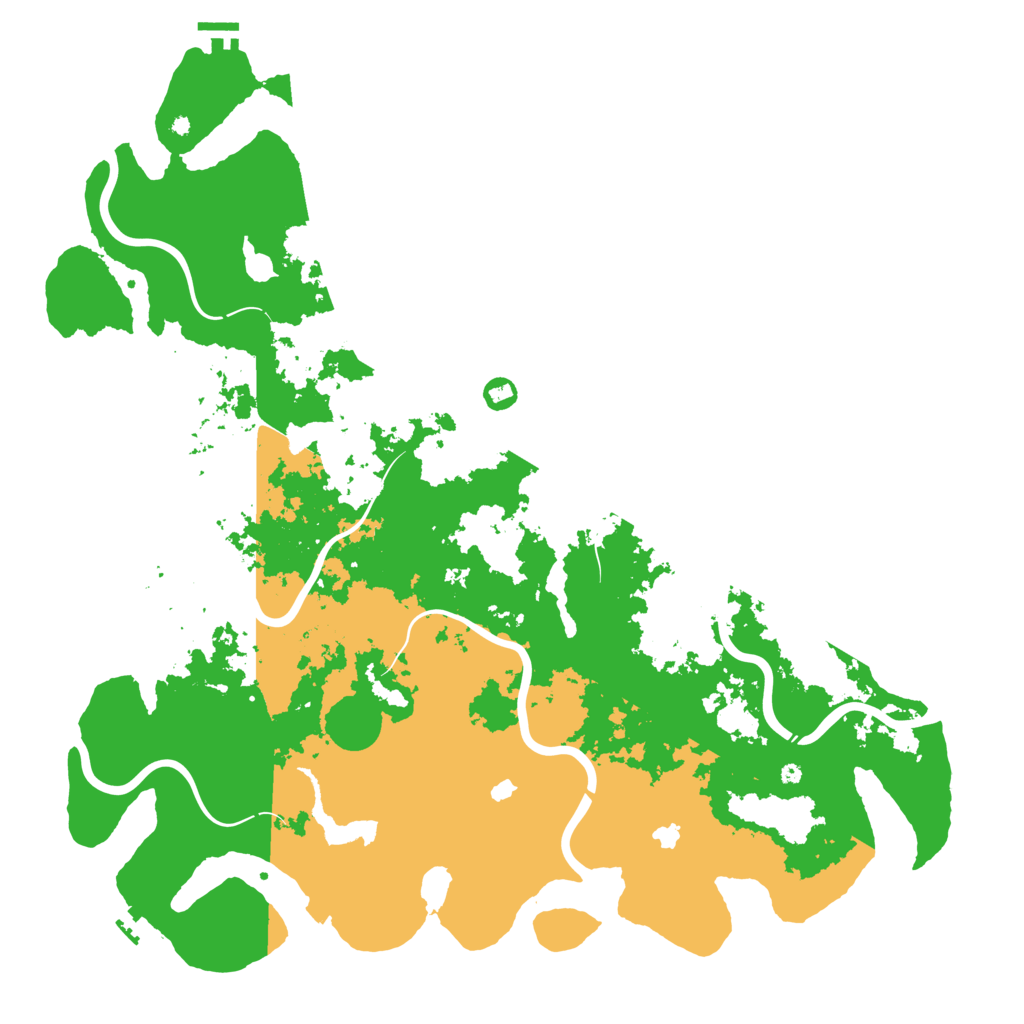 Biome Rust Map: Procedural Map, Size: 5000, Seed: 142062926