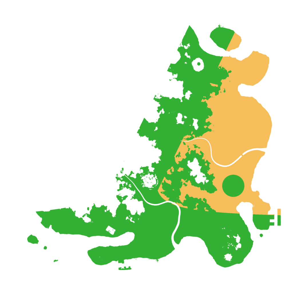 Biome Rust Map: Procedural Map, Size: 3500, Seed: 1975829109