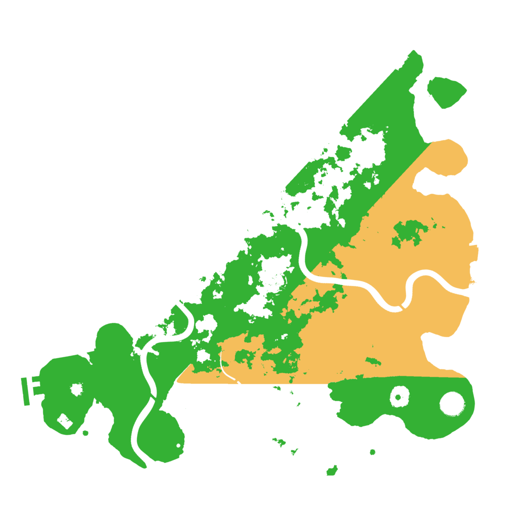 Biome Rust Map: Procedural Map, Size: 3700, Seed: 832432518