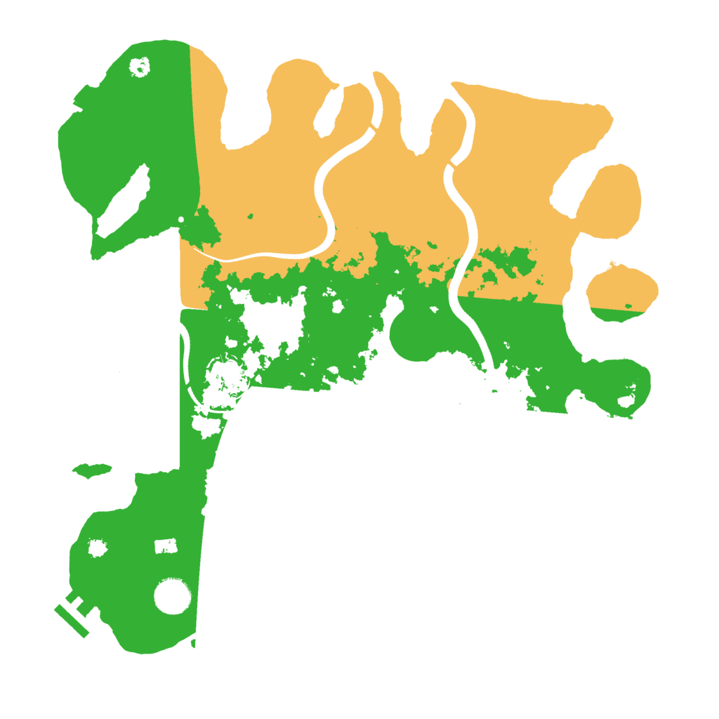 Biome Rust Map: Procedural Map, Size: 3500, Seed: 376635754