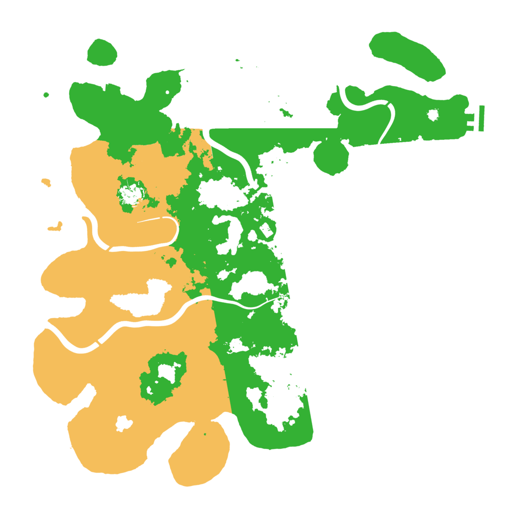 Biome Rust Map: Procedural Map, Size: 4000, Seed: 43185
