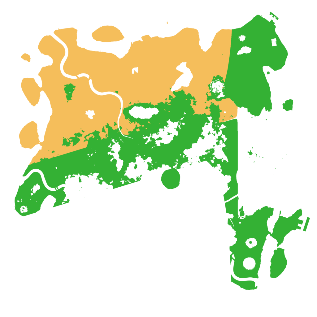 Biome Rust Map: Procedural Map, Size: 4500, Seed: 3599
