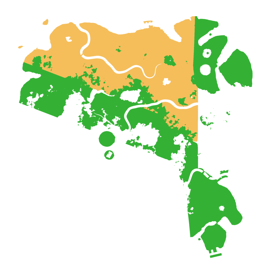 Biome Rust Map: Procedural Map, Size: 4500, Seed: 758998066