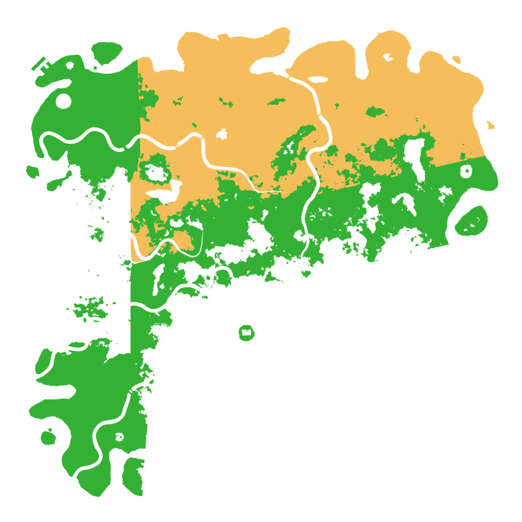 Biome Rust Map: Procedural Map, Size: 6000, Seed: 5200