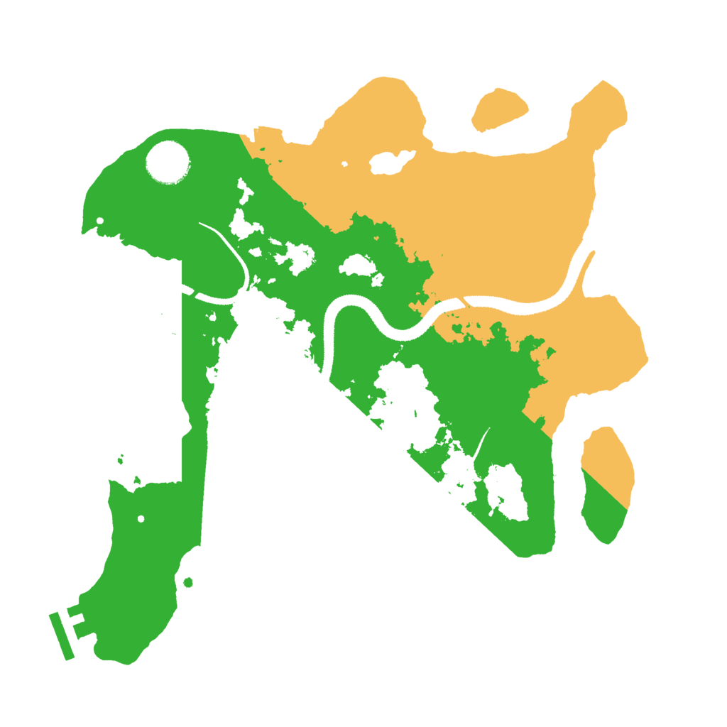 Biome Rust Map: Procedural Map, Size: 3000, Seed: 1645879927