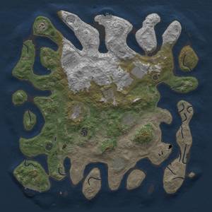 Thumbnail Rust Map: Procedural Map, Size: 4500, Seed: 250, 14 Monuments