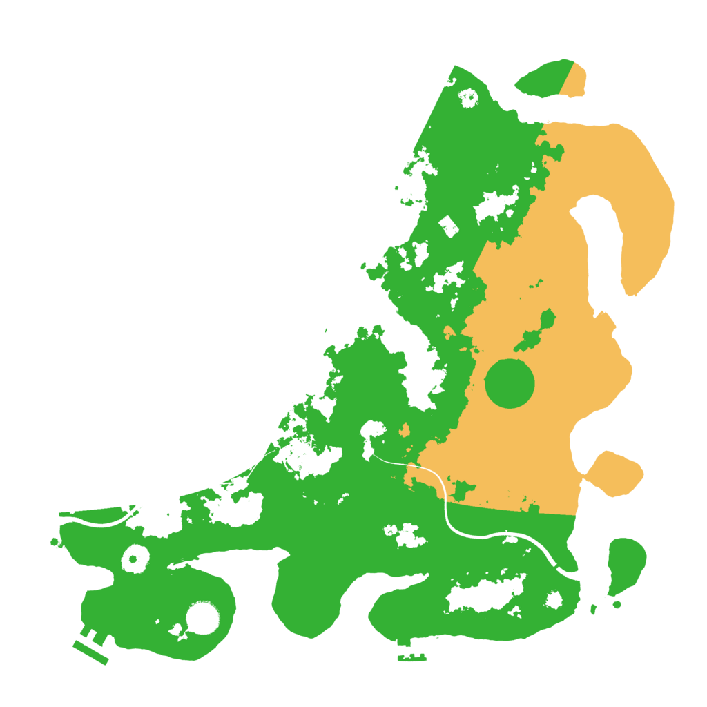Biome Rust Map: Procedural Map, Size: 3750, Seed: 1091717001