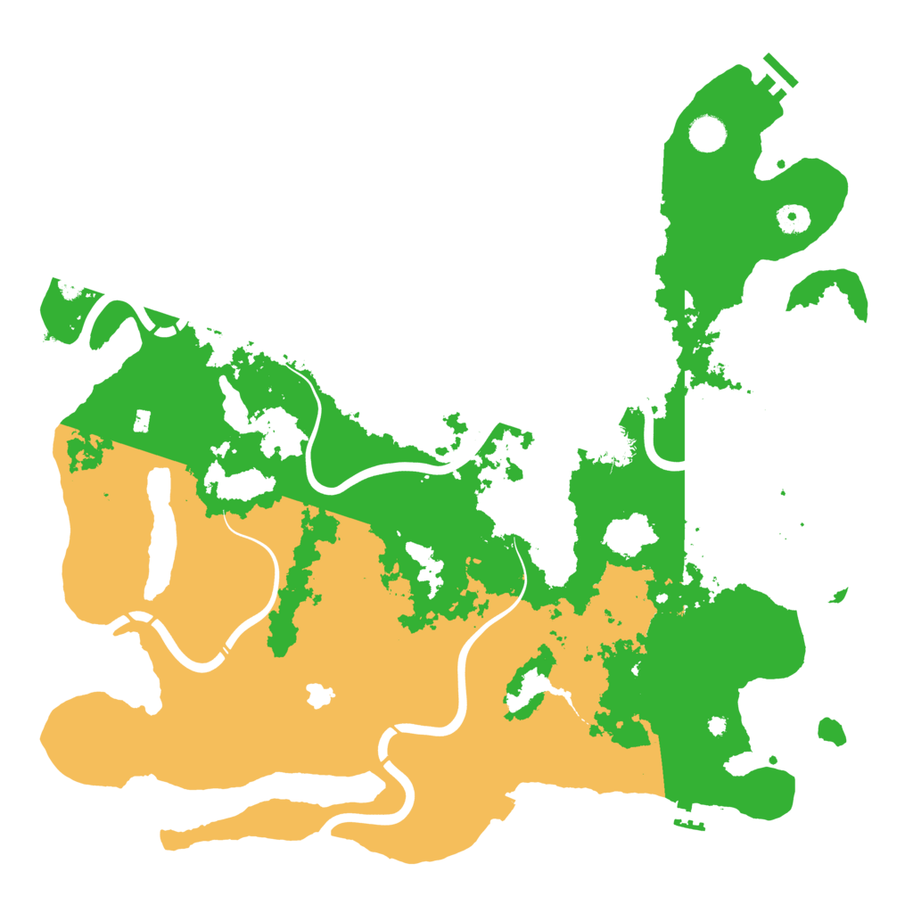 Biome Rust Map: Procedural Map, Size: 4350, Seed: 811148092