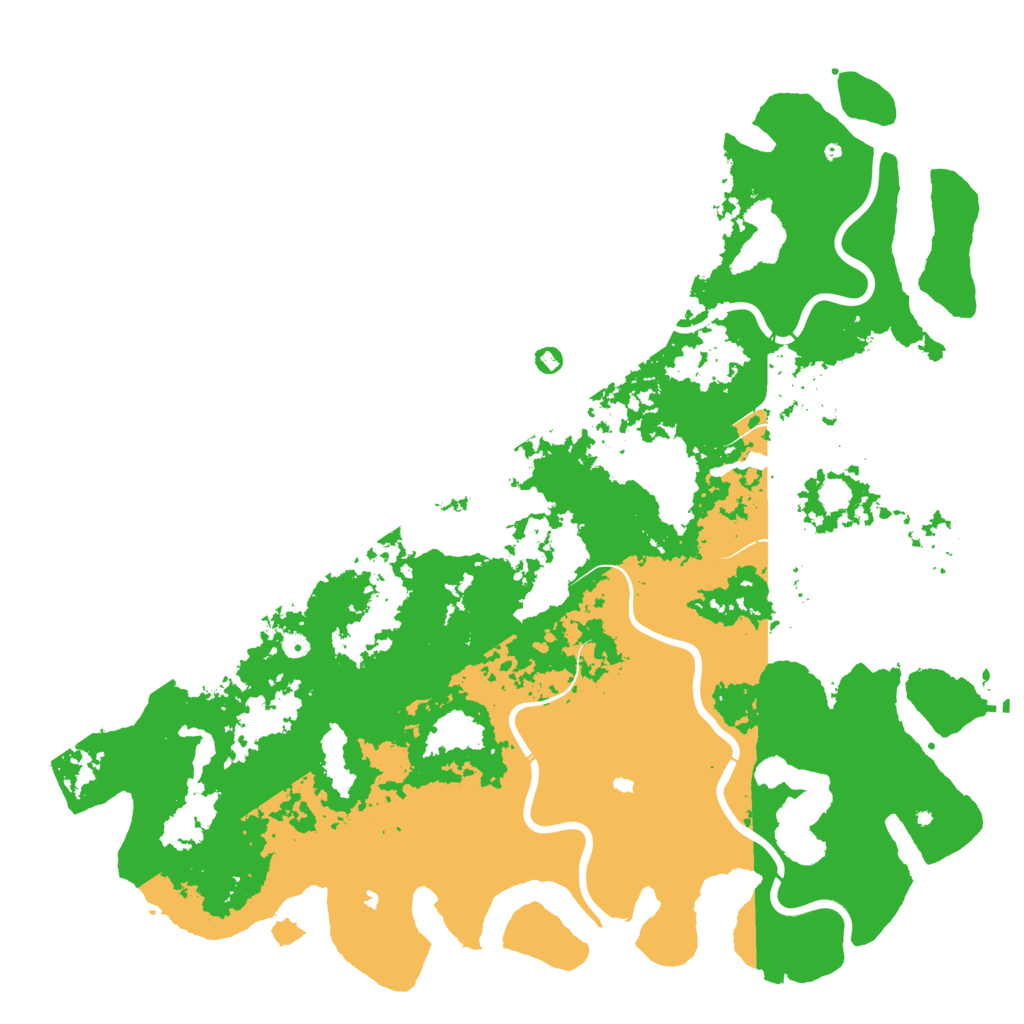 Biome Rust Map: Procedural Map, Size: 6000, Seed: 92495