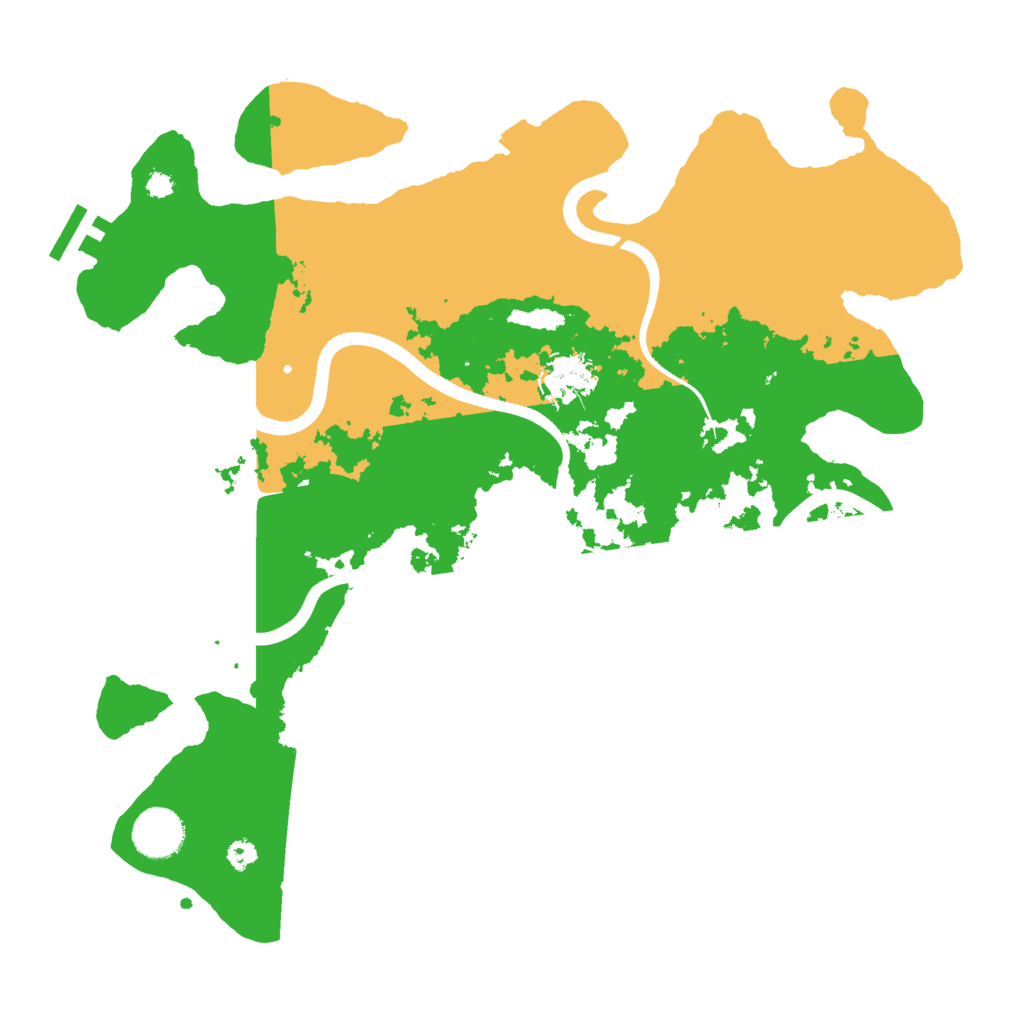 Biome Rust Map: Procedural Map, Size: 3500, Seed: 14320605