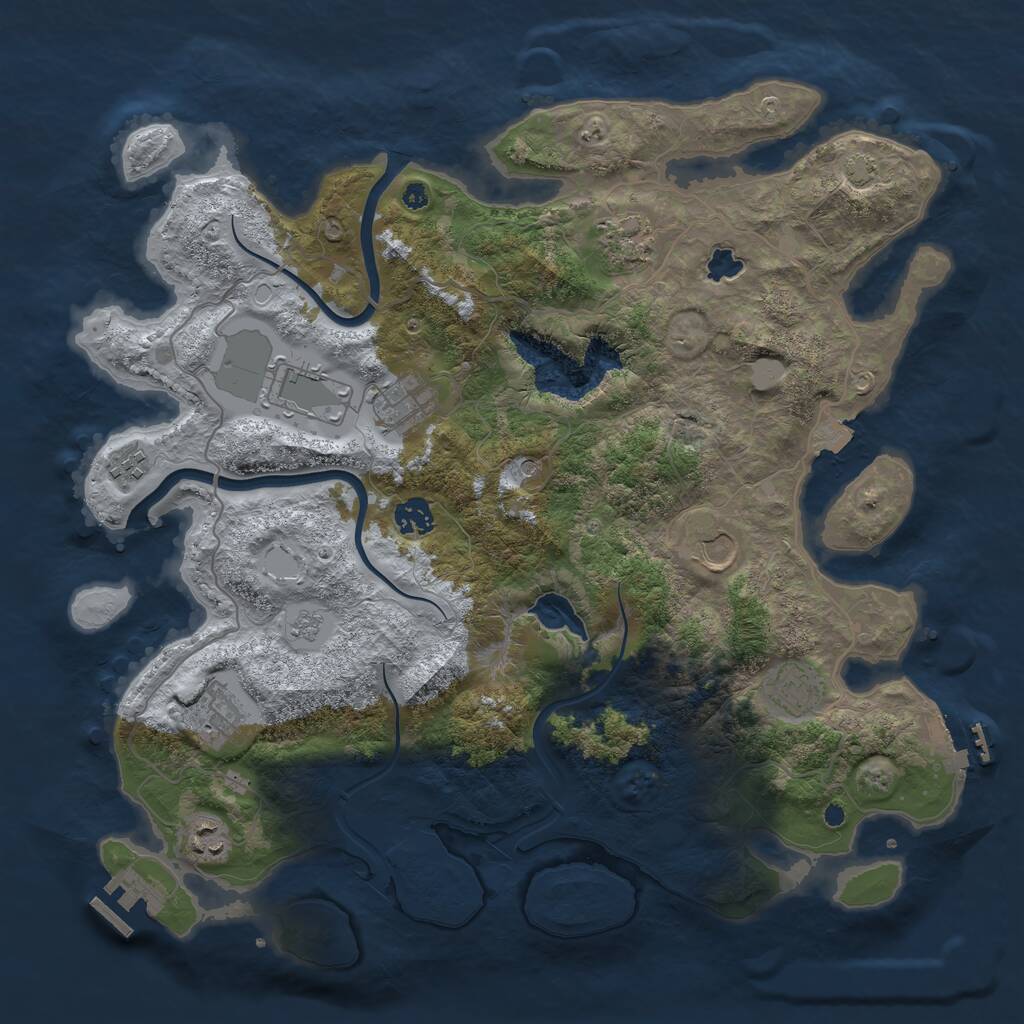 Rust Map: Procedural Map, Size: 4000, Seed: 20030510, 15 Monuments