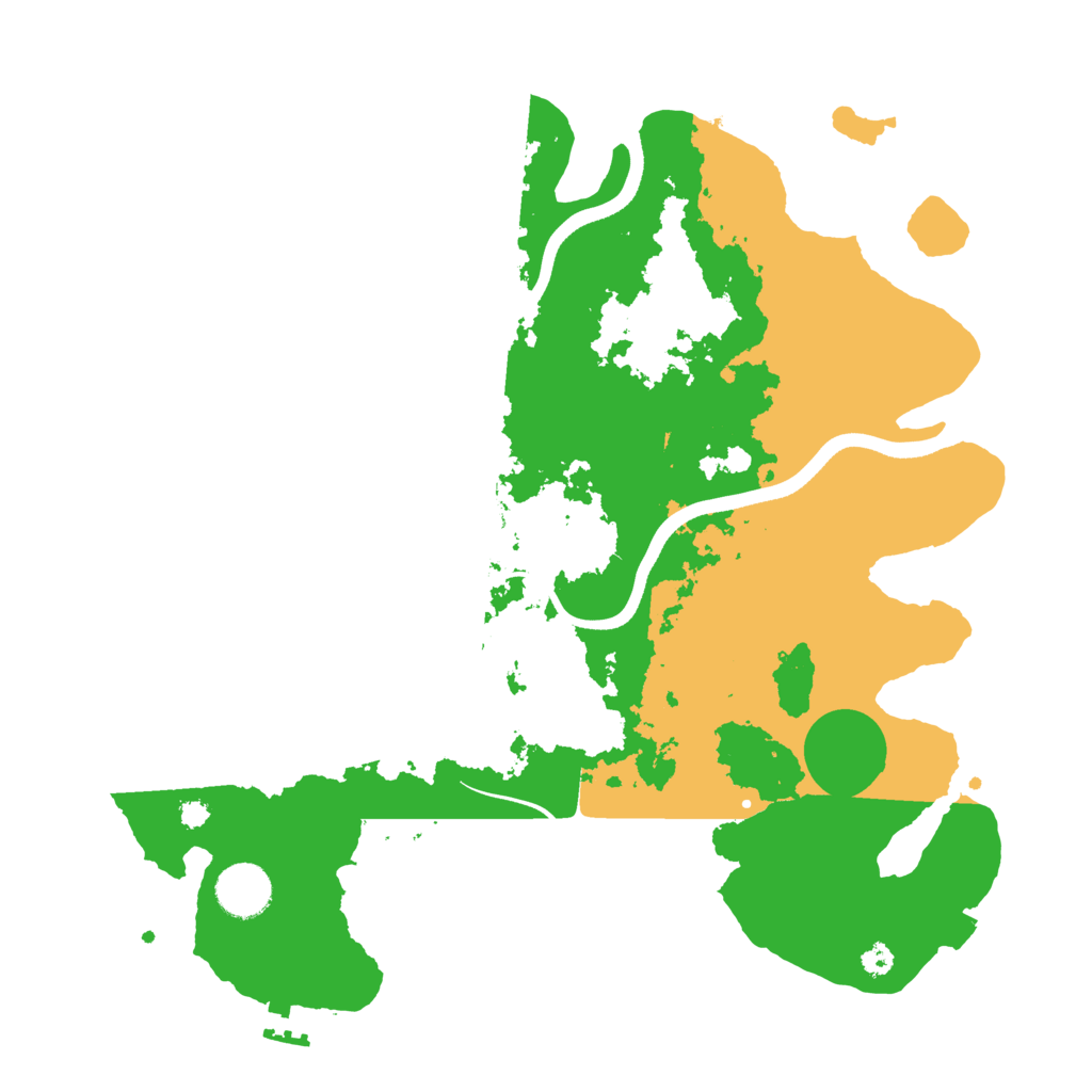 Biome Rust Map: Procedural Map, Size: 3500, Seed: 2027446417
