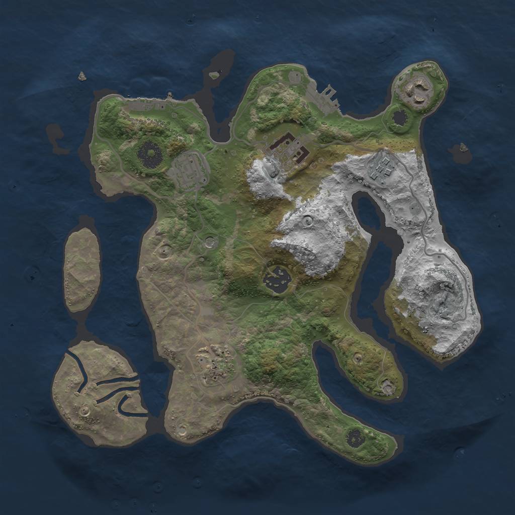 Rust Map: Procedural Map, Size: 3000, Seed: 1629488505, 11 Monuments