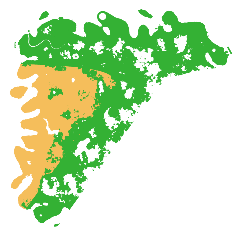 Biome Rust Map: Procedural Map, Size: 6000, Seed: 119582547