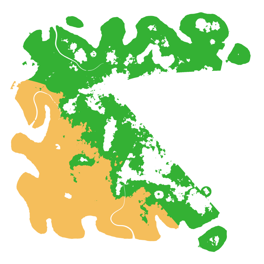 Biome Rust Map: Procedural Map, Size: 4500, Seed: 3445