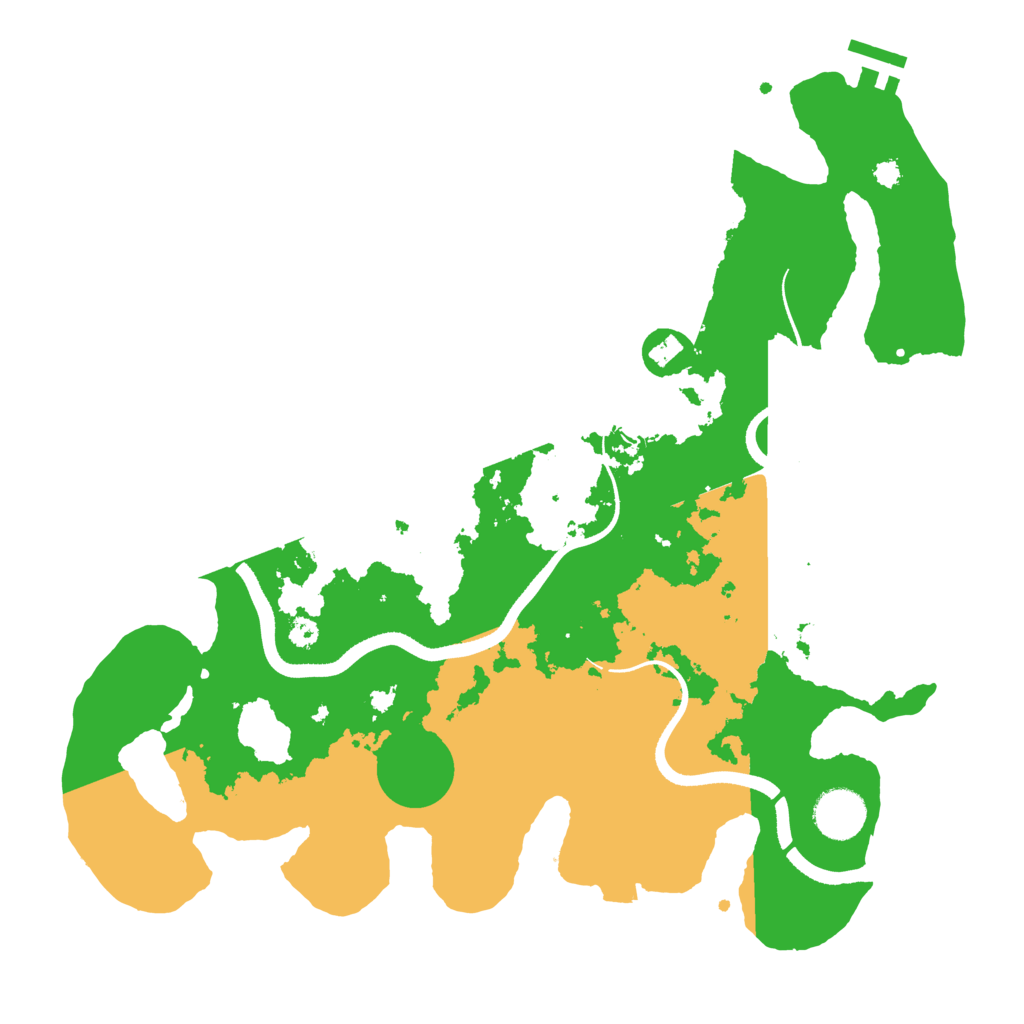 Biome Rust Map: Procedural Map, Size: 3500, Seed: 1721351969