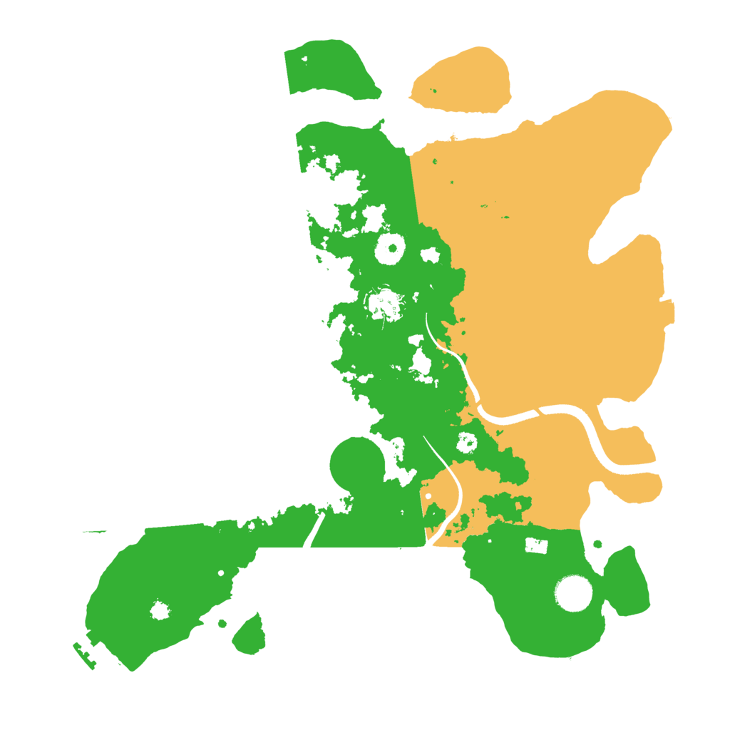 Biome Rust Map: Procedural Map, Size: 3500, Seed: 998253777