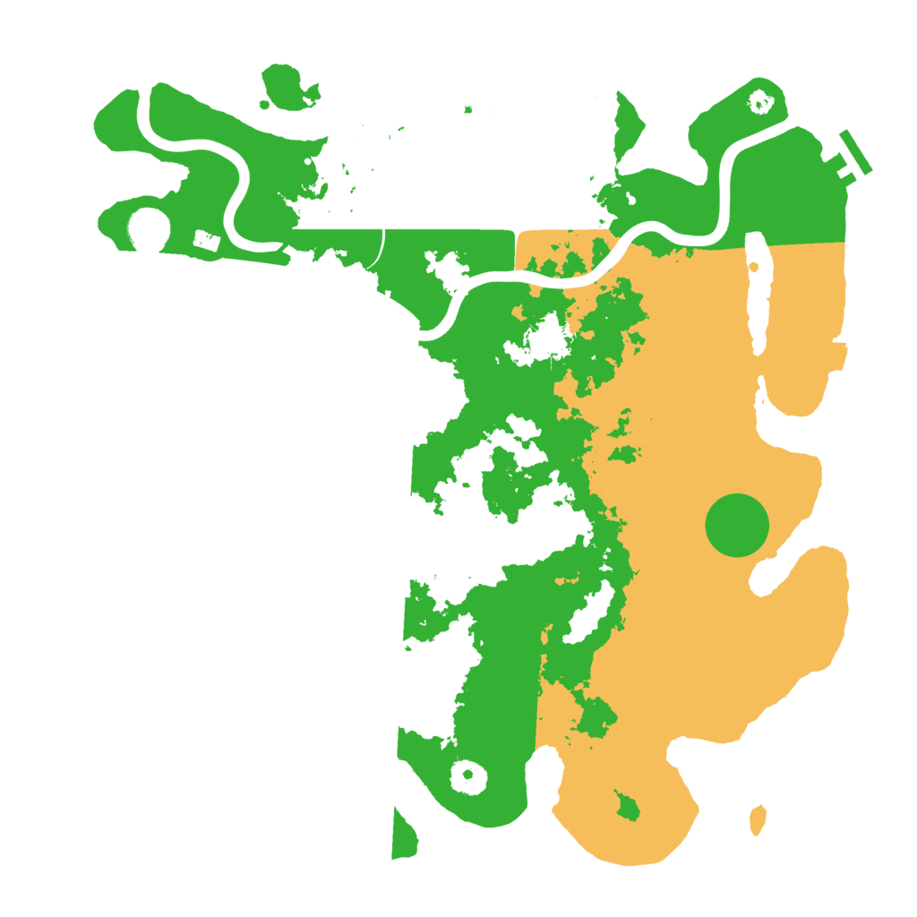 Biome Rust Map: Procedural Map, Size: 3800, Seed: 19991