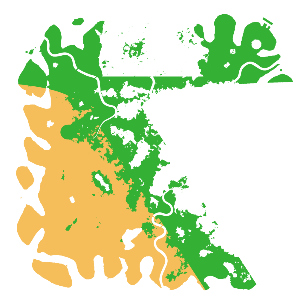 Biome Rust Map: Procedural Map, Size: 5500, Seed: 30534