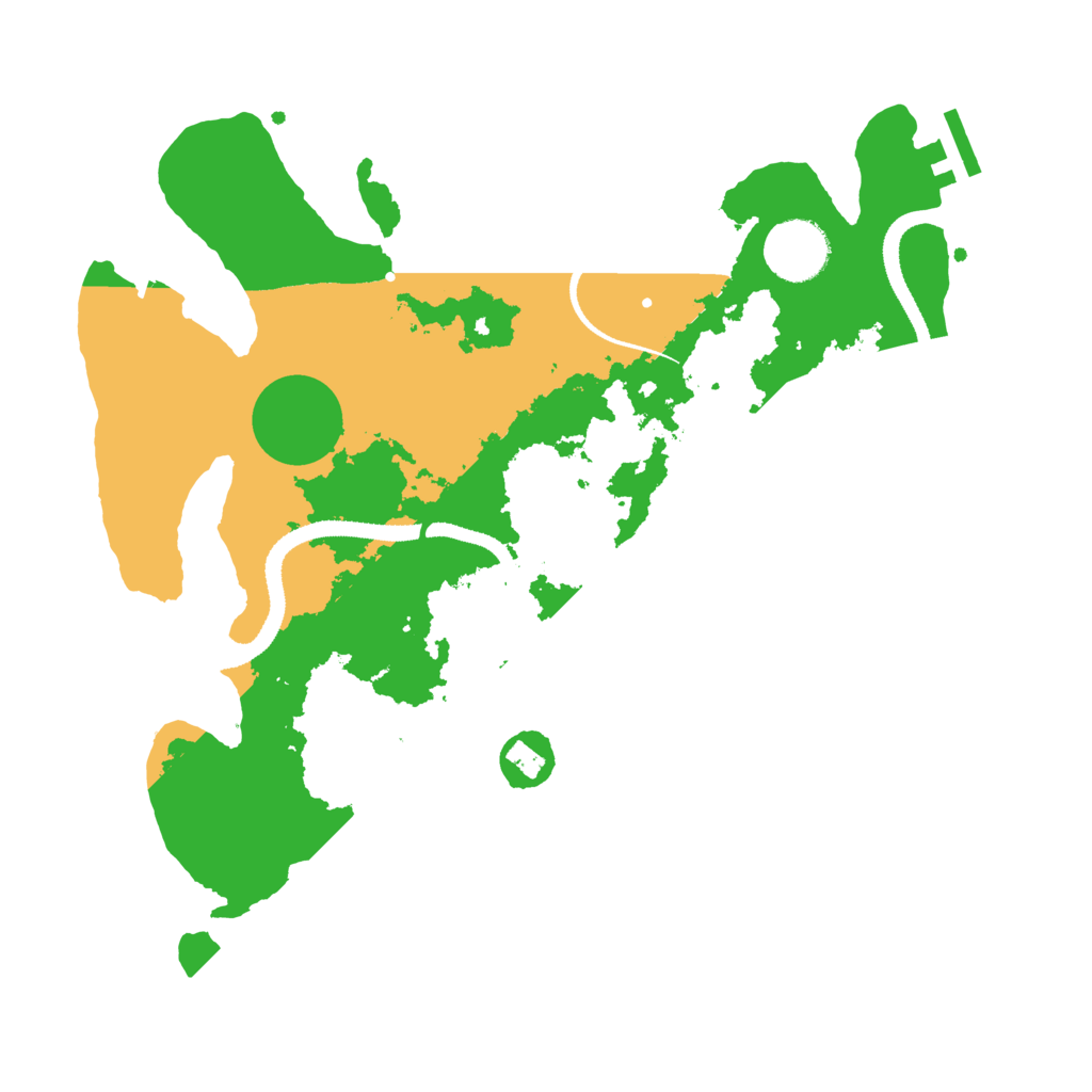 Biome Rust Map: Procedural Map, Size: 3200, Seed: 12434534