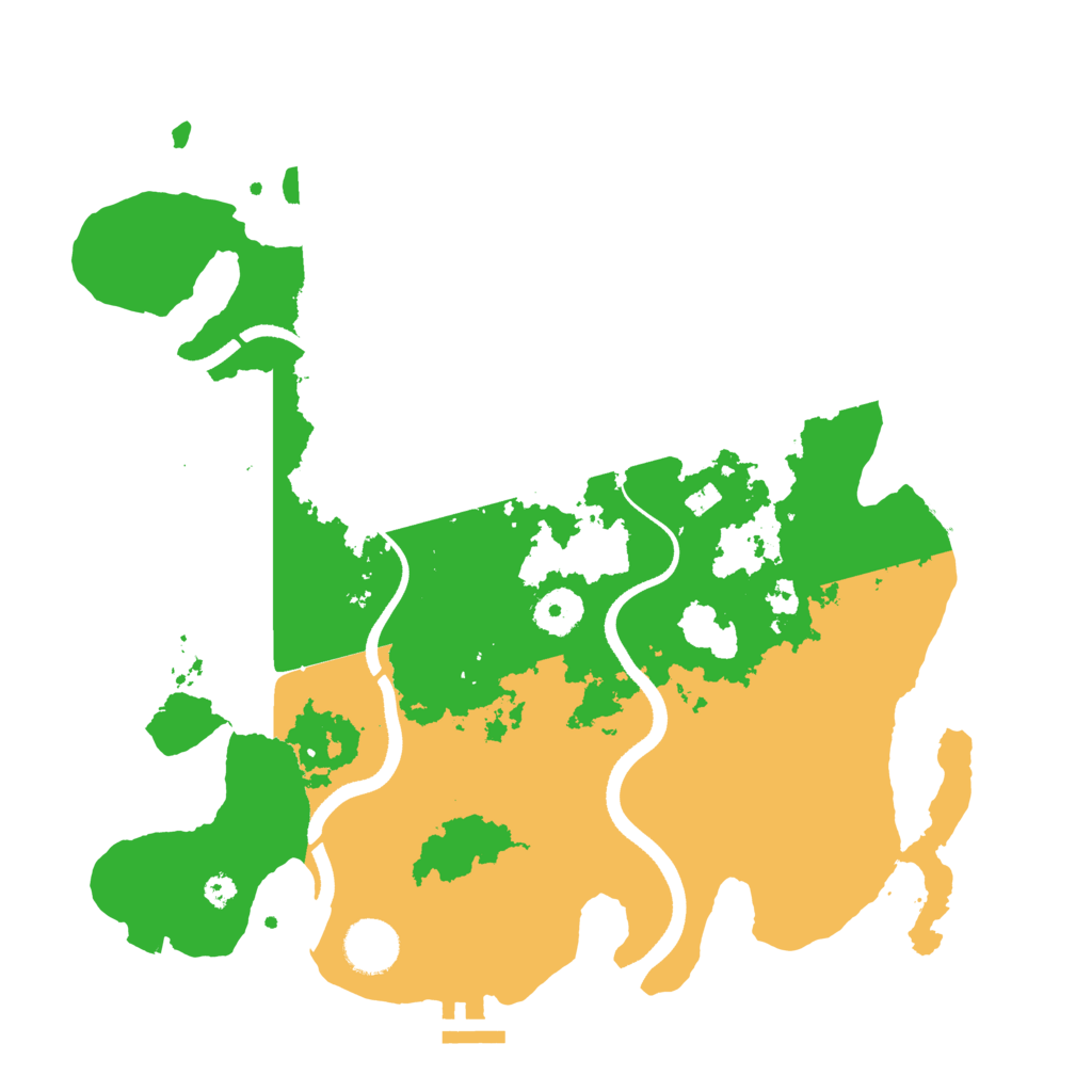 Biome Rust Map: Procedural Map, Size: 3500, Seed: 266692536