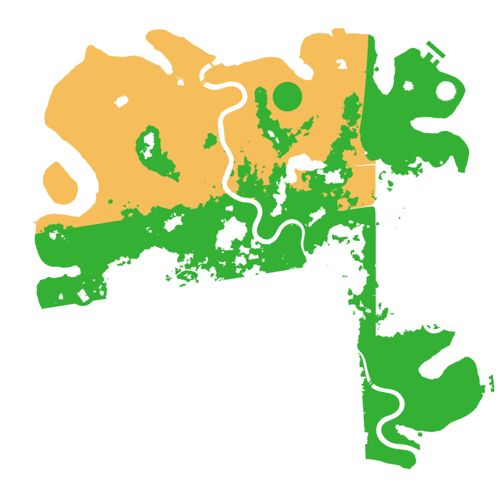 Biome Rust Map: Procedural Map, Size: 4500, Seed: 755791286