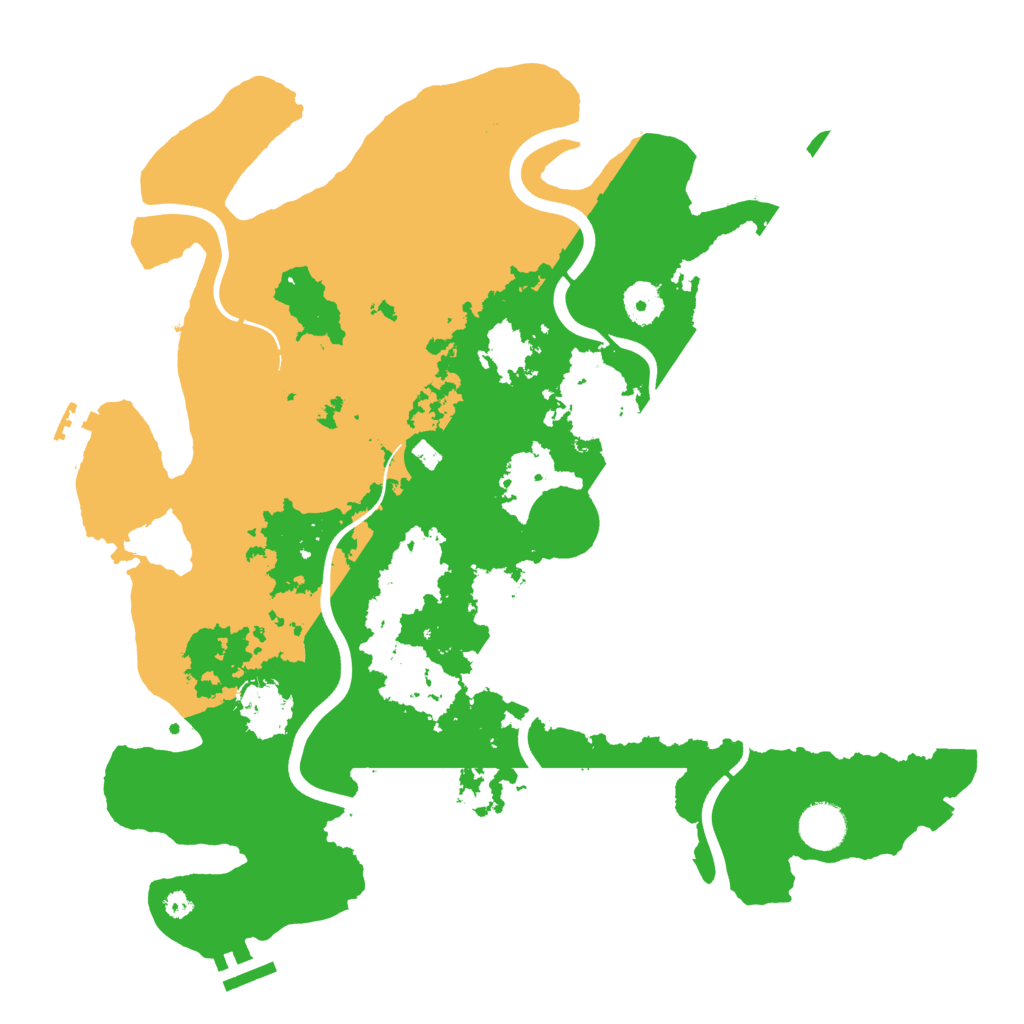 Biome Rust Map: Procedural Map, Size: 3800, Seed: 155454