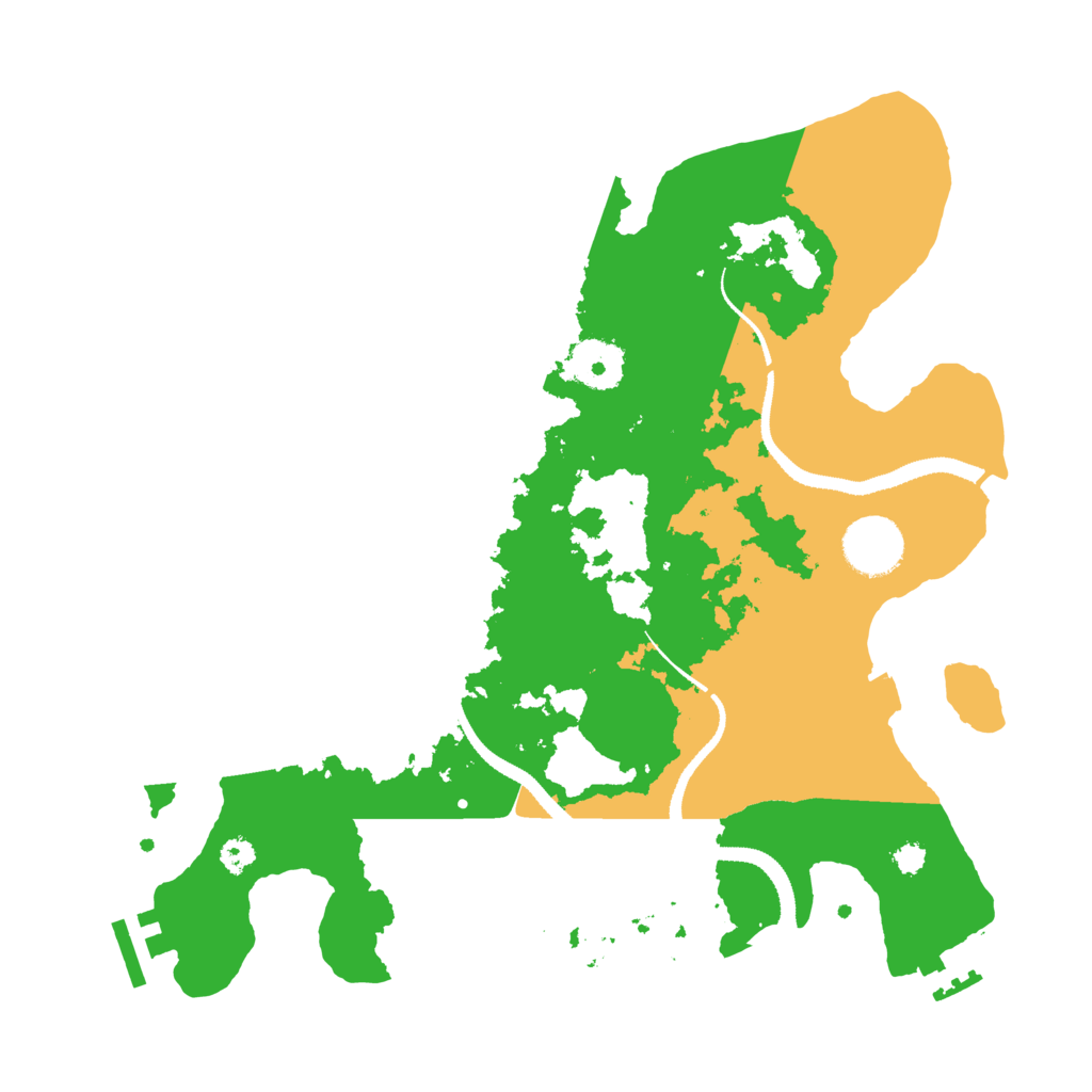 Biome Rust Map: Procedural Map, Size: 3200, Seed: 325471698