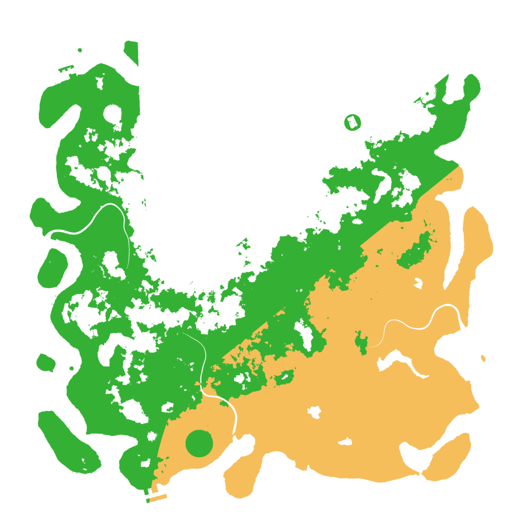 Biome Rust Map: Procedural Map, Size: 5000, Seed: 12323
