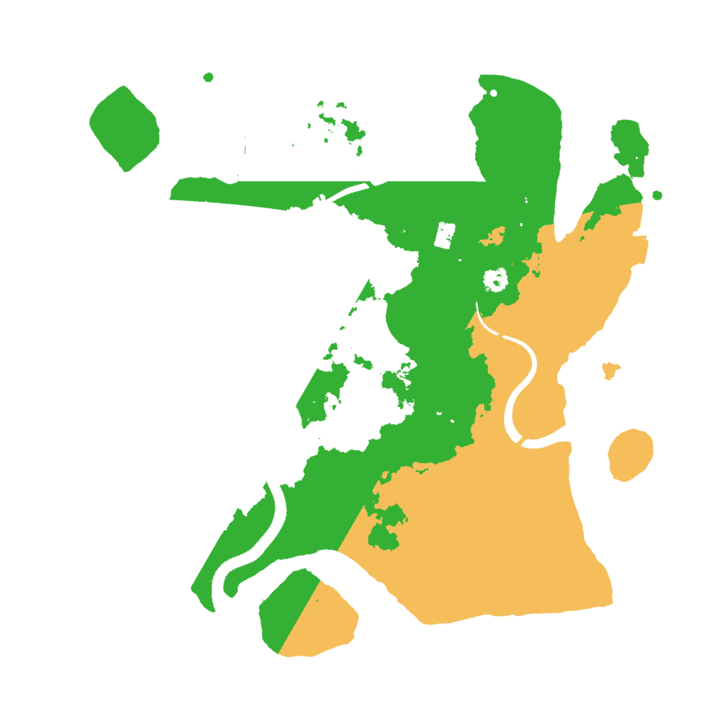 Biome Rust Map: Procedural Map, Size: 3000, Seed: 123445