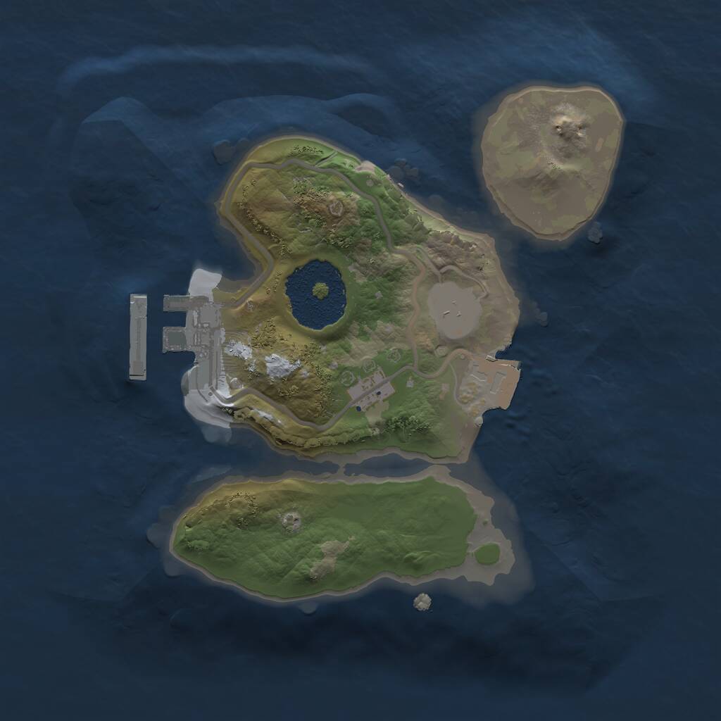 Rust Map: Procedural Map, Size: 1700, Seed: 1342069, 2 Monuments