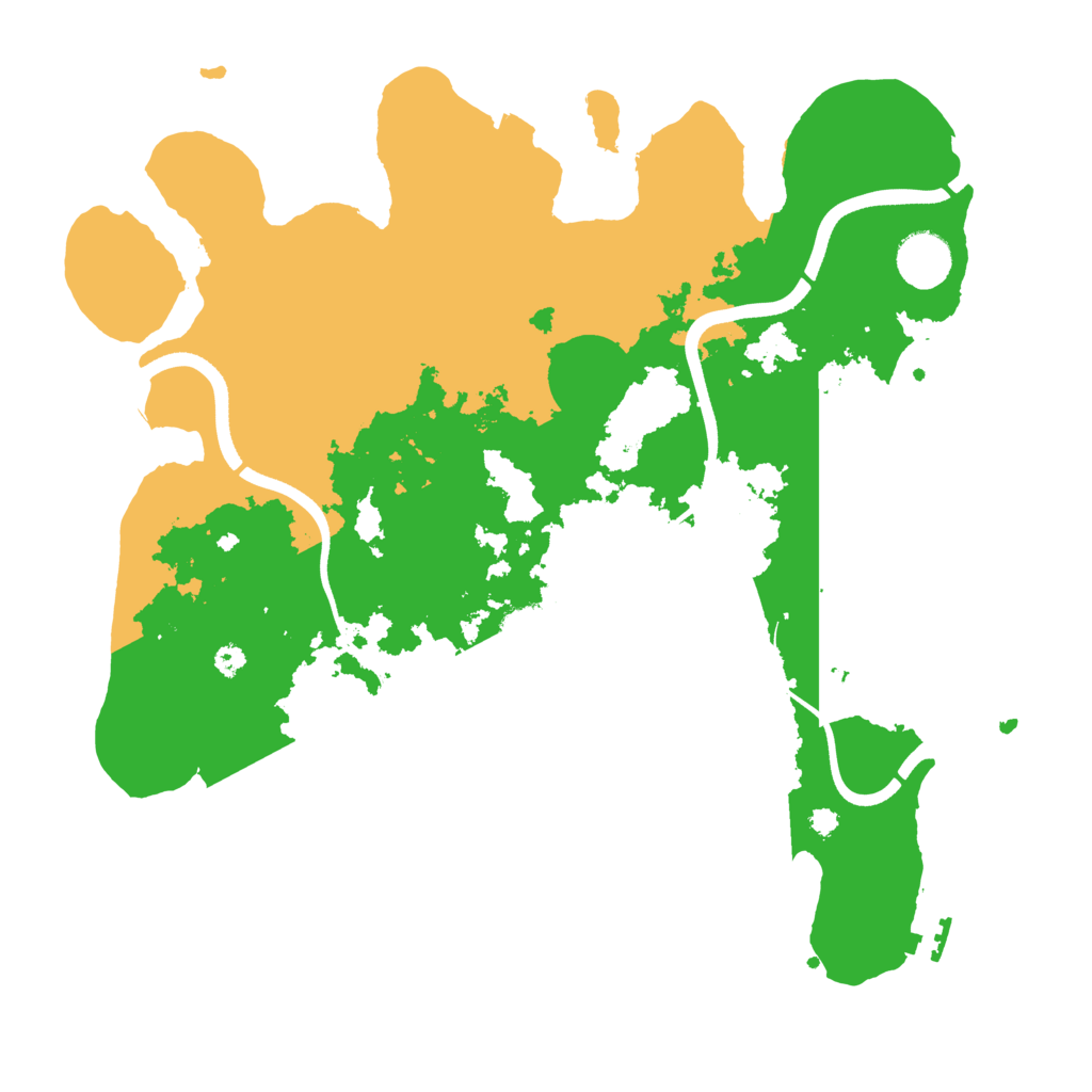 Biome Rust Map: Procedural Map, Size: 3600, Seed: 431176