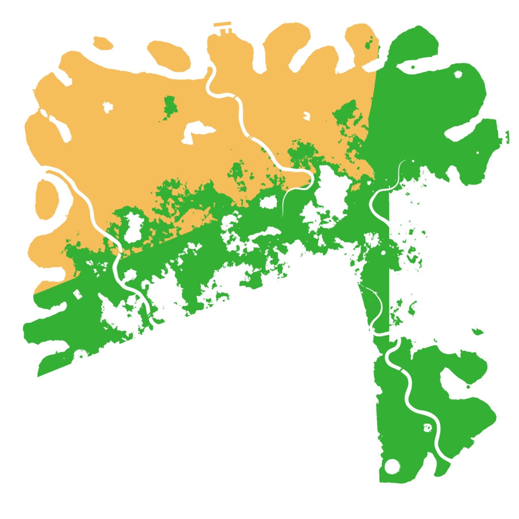 Biome Rust Map: Procedural Map, Size: 6000, Seed: 1868098473
