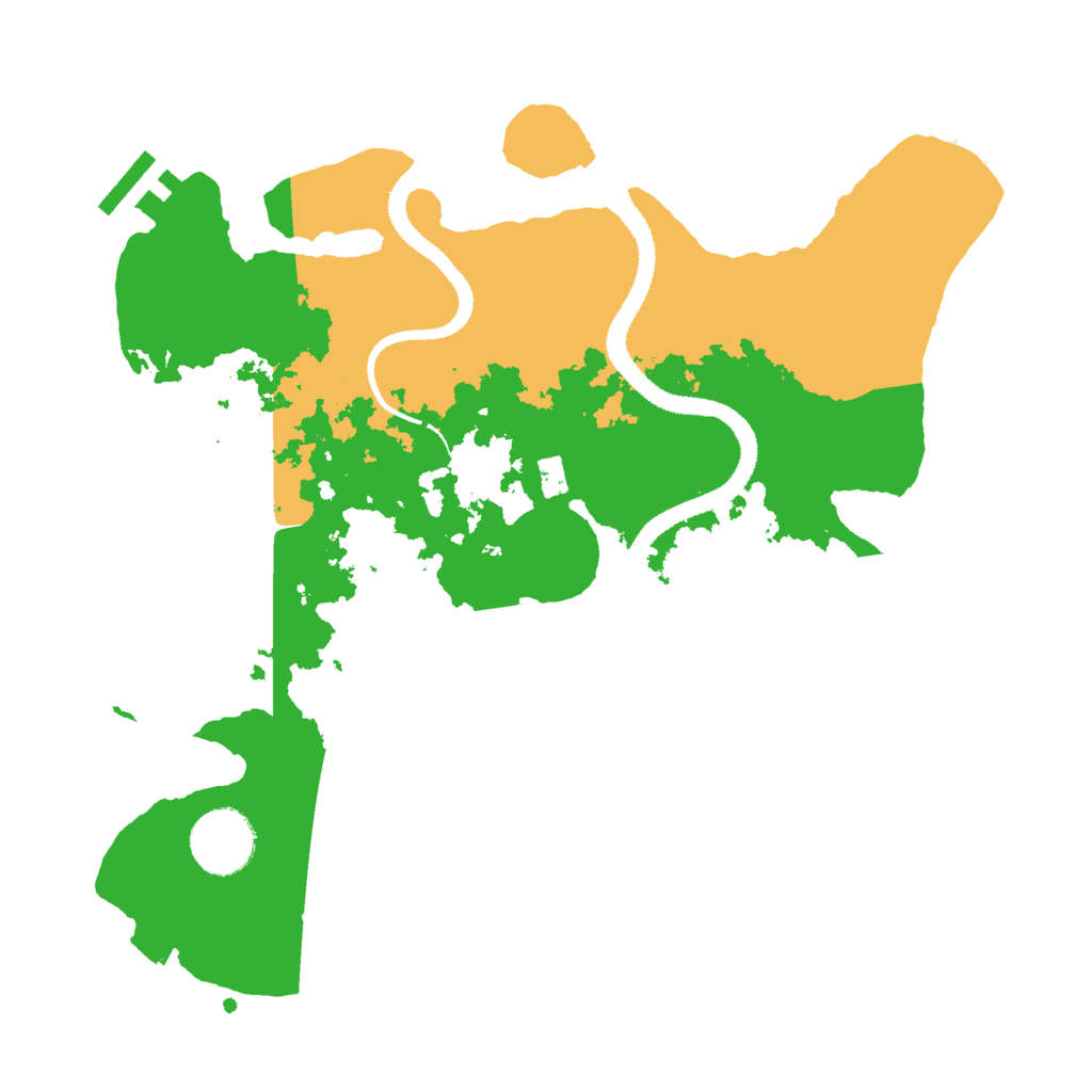 Biome Rust Map: Procedural Map, Size: 3000, Seed: 8246