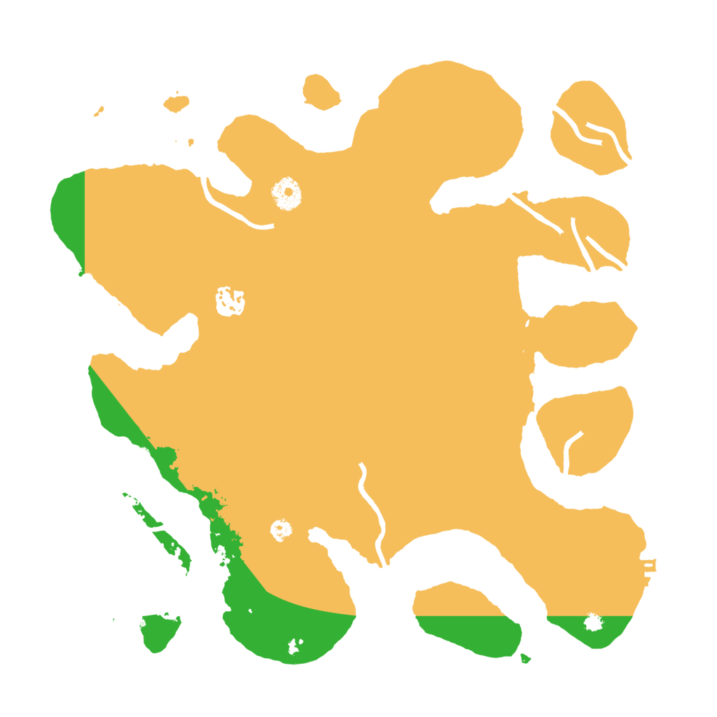 Biome Rust Map: Procedural Map, Size: 3500, Seed: 232794107