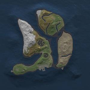 Thumbnail Rust Map: Procedural Map, Size: 2000, Seed: 612351, 4 Monuments