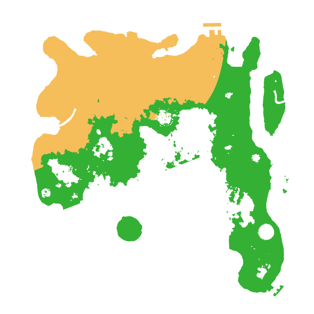 Biome Rust Map: Procedural Map, Size: 3500, Seed: 25724