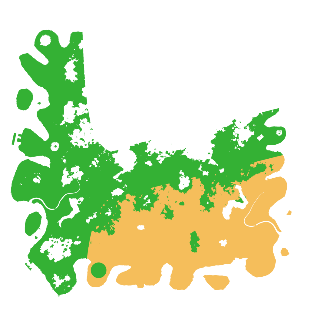 Biome Rust Map: Procedural Map, Size: 5270, Seed: 1