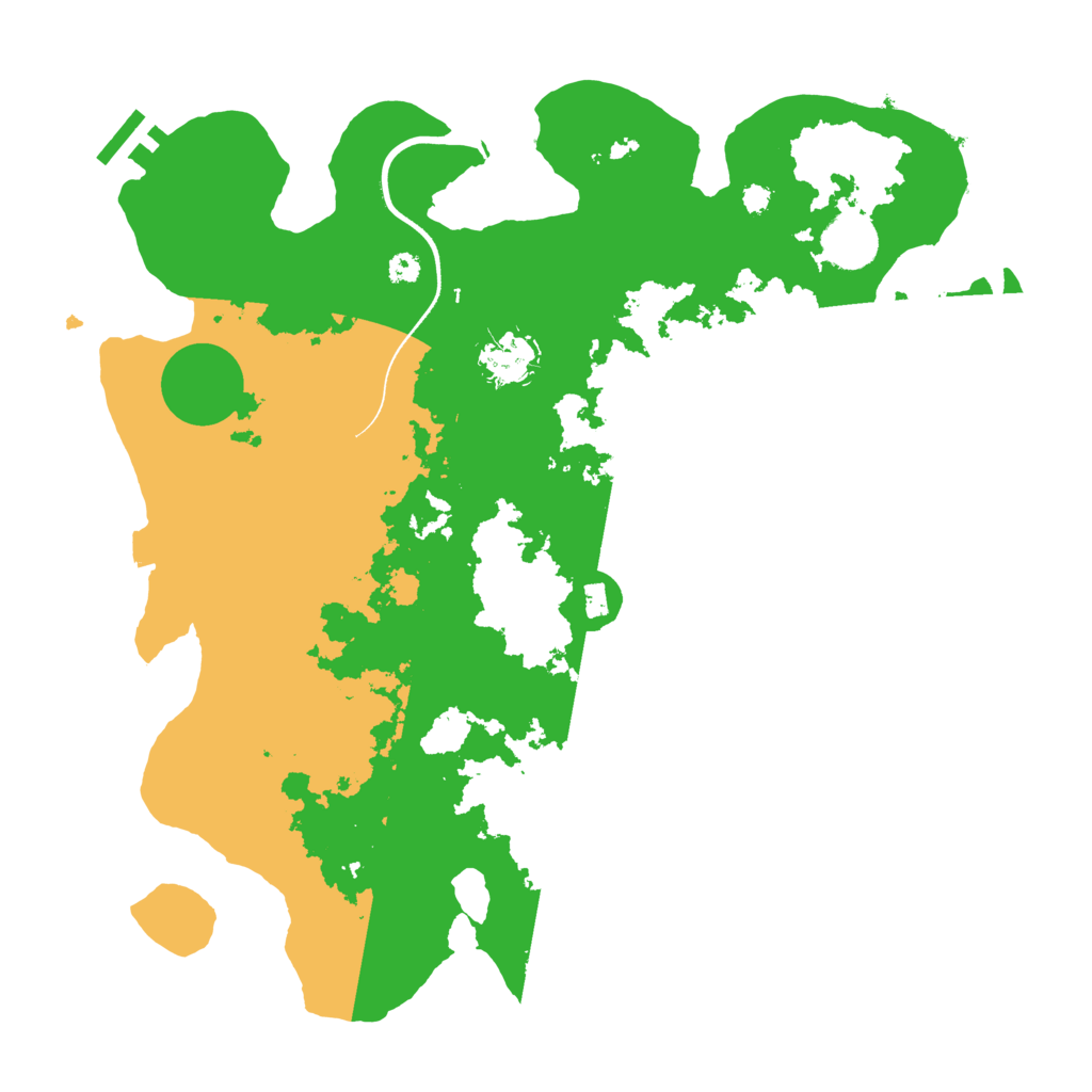 Biome Rust Map: Procedural Map, Size: 3500, Seed: 582617633
