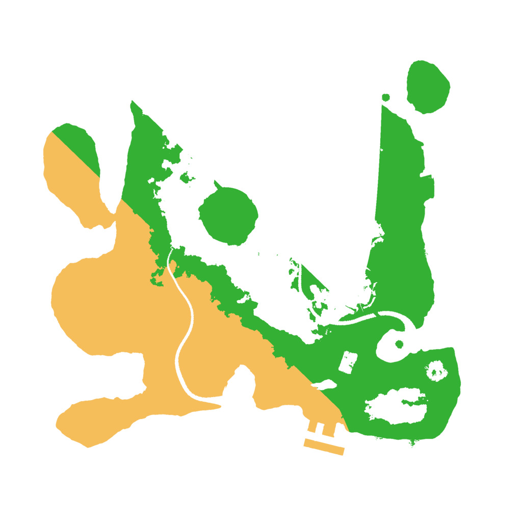 Biome Rust Map: Procedural Map, Size: 2600, Seed: 222589