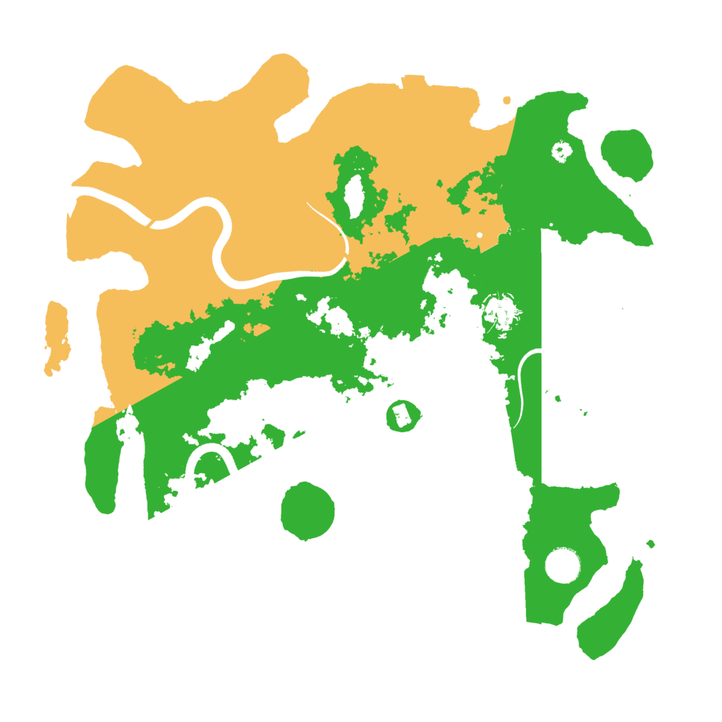 Biome Rust Map: Procedural Map, Size: 3600, Seed: 14998