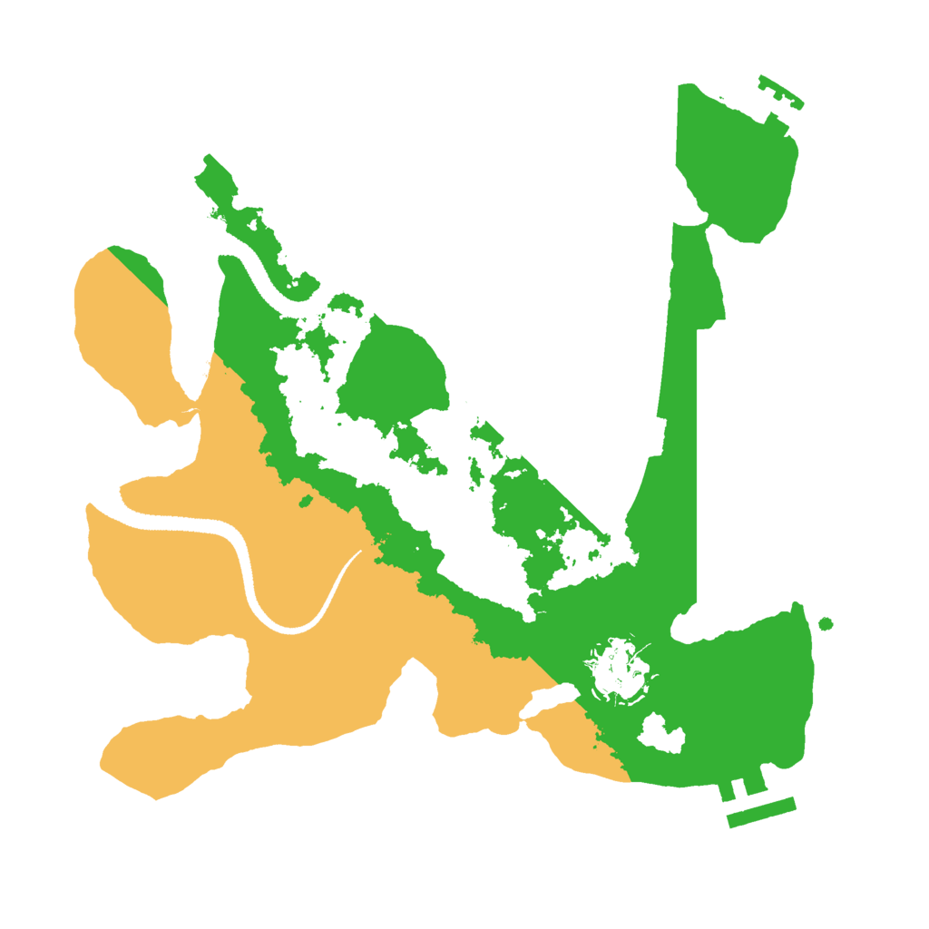 Biome Rust Map: Procedural Map, Size: 2700, Seed: 222589