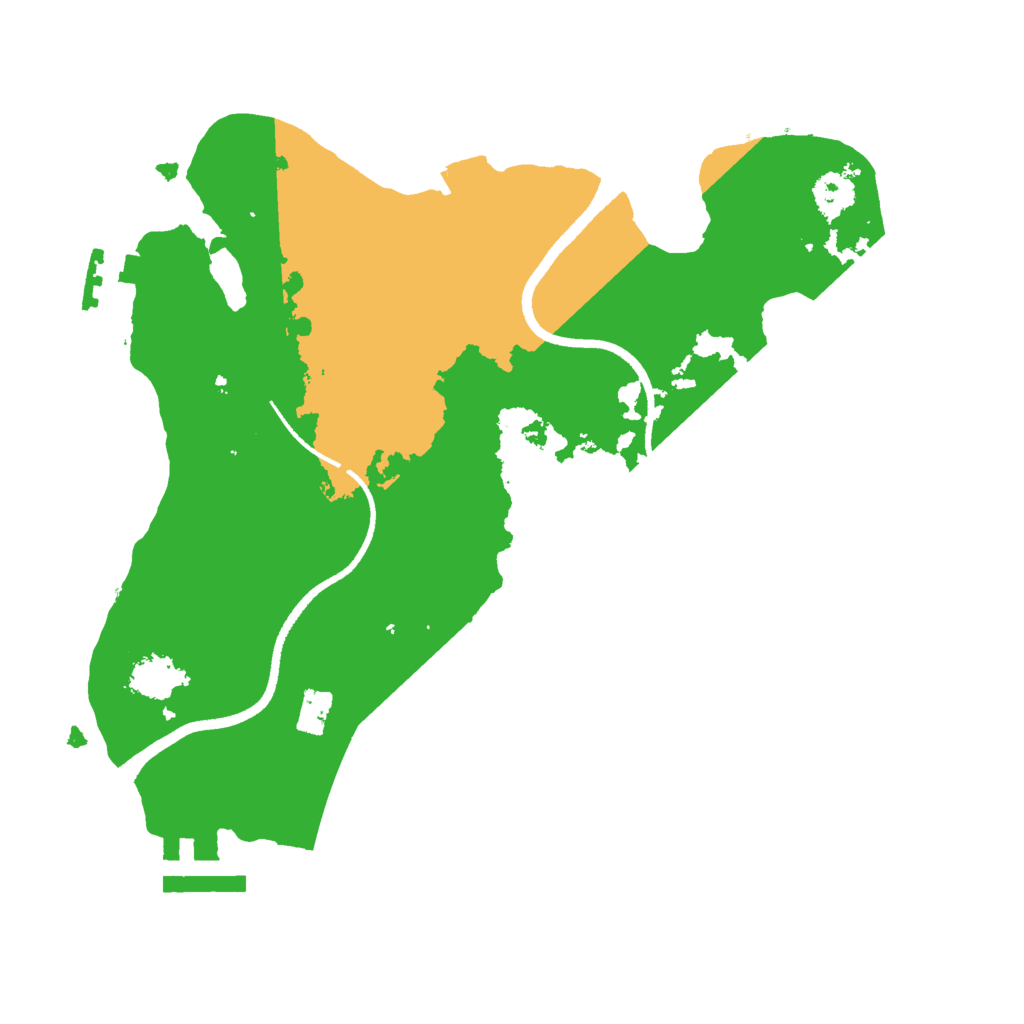 Biome Rust Map: Procedural Map, Size: 2500, Seed: 1500