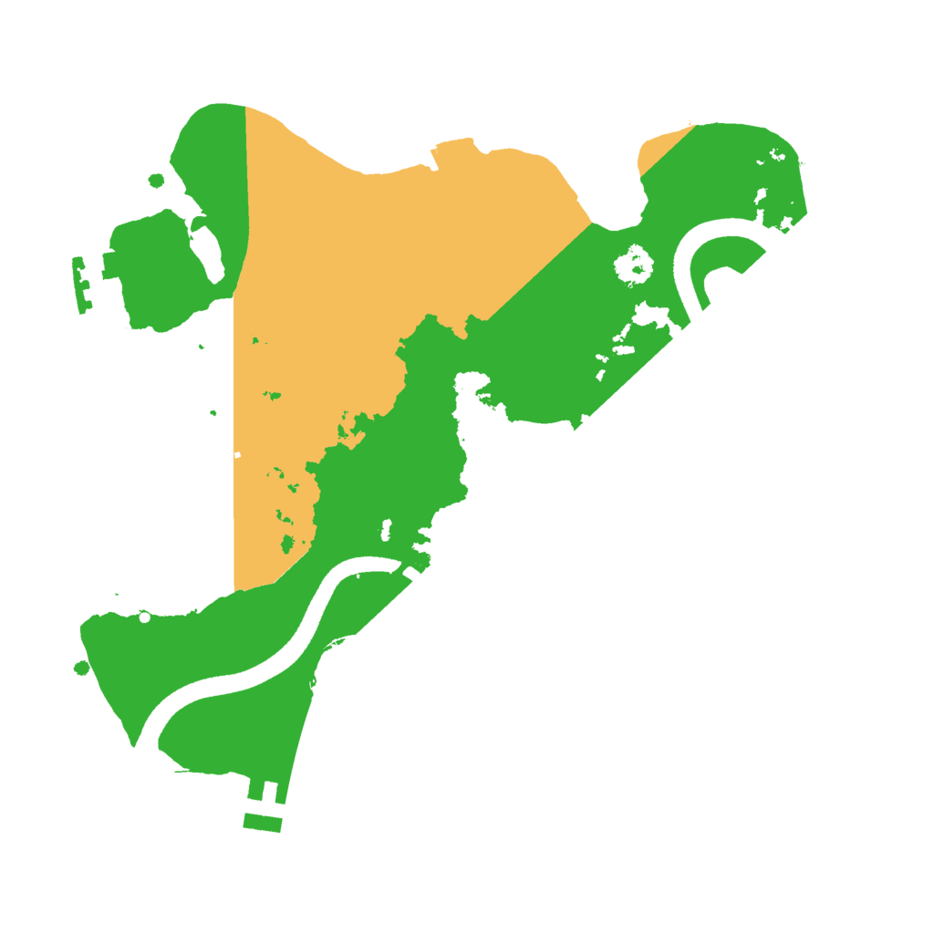 Biome Rust Map: Procedural Map, Size: 2500, Seed: 1500