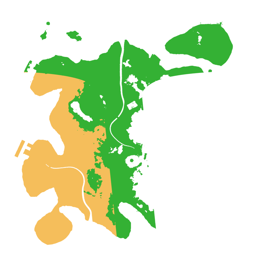 Biome Rust Map: Procedural Map, Size: 3000, Seed: 425685547
