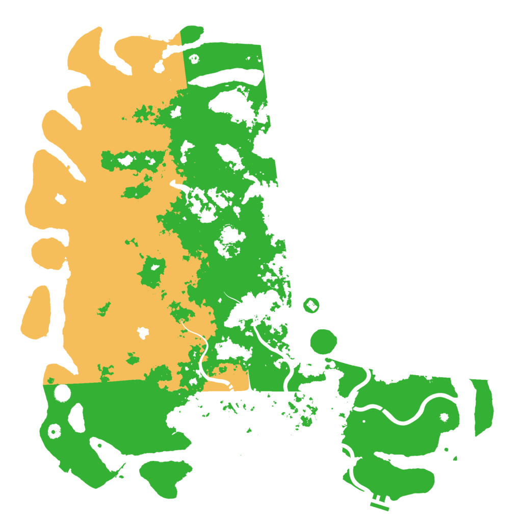 Biome Rust Map: Procedural Map, Size: 5500, Seed: 15202