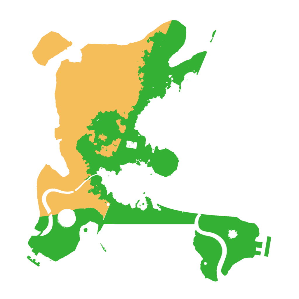 Biome Rust Map: Procedural Map, Size: 3000, Seed: 293041