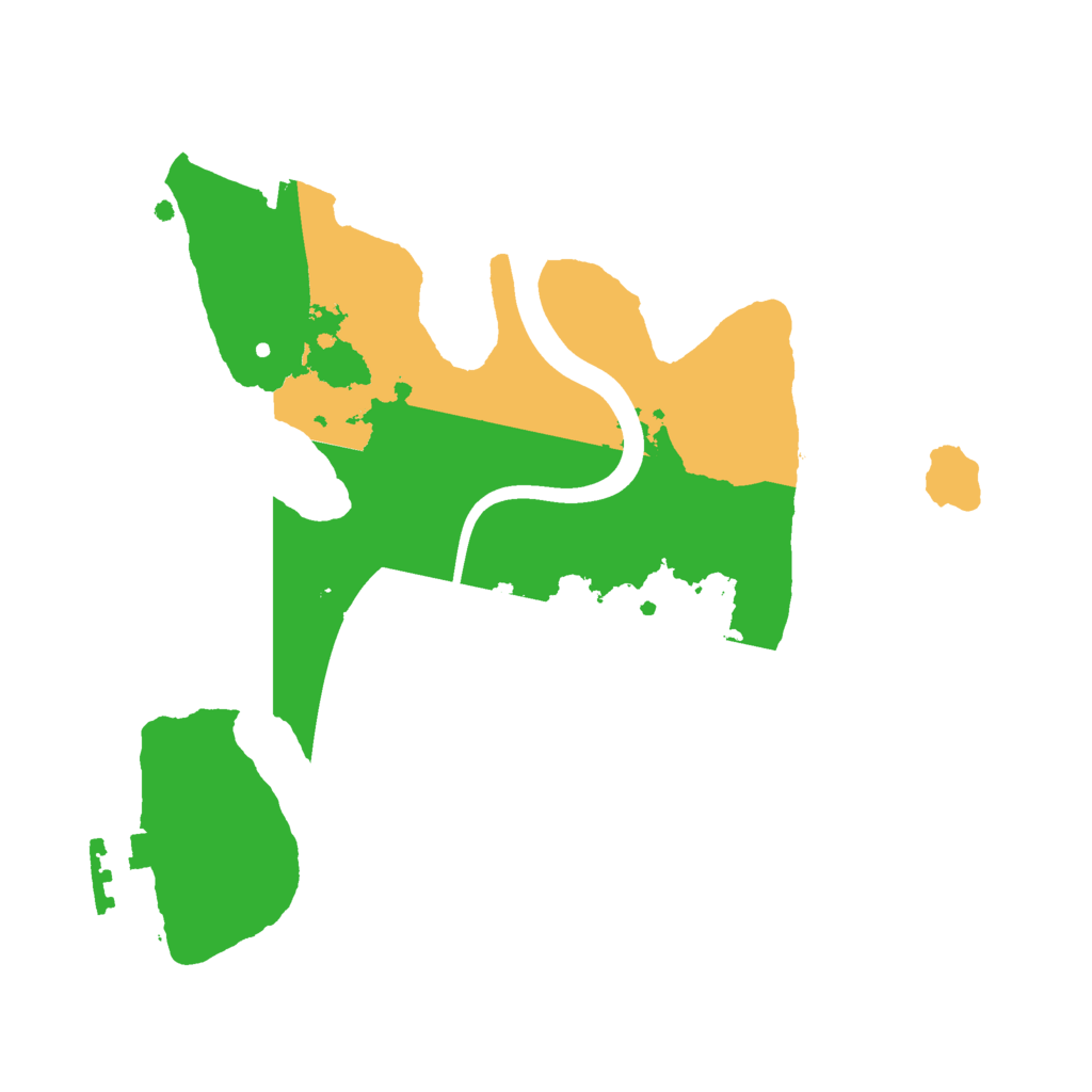 Biome Rust Map: Procedural Map, Size: 2200, Seed: 234564