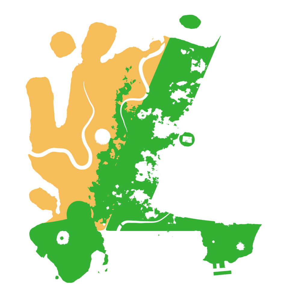 Biome Rust Map: Procedural Map, Size: 3500, Seed: 5243